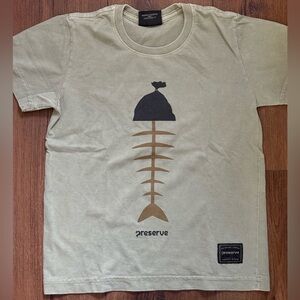 Boys Fish T-Shirt in Olive and Black